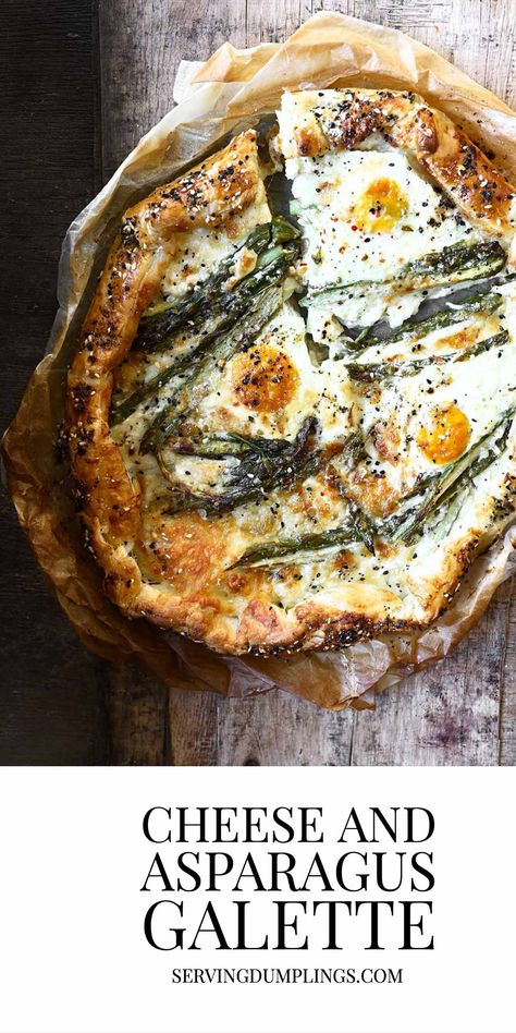 Asparagus Galette, Galette Recipe Savory, Serving Dumplings, Spinach Pesto Pasta, Blackberry Cheesecake, Breakfast Soup, Galette Recipe, Bakery Pastry, Baked Asparagus