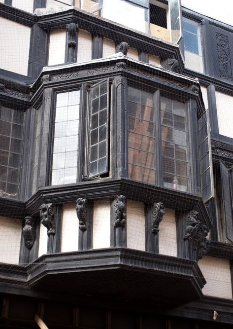 Demolition Exeter: No. 229, High Street II Tudor Windows, Twilight Cottage, Fairytale Architecture, Tudor Buildings, Oriel Window, Richard The Lionheart, Marble Decoration, Marble Products, Into The West