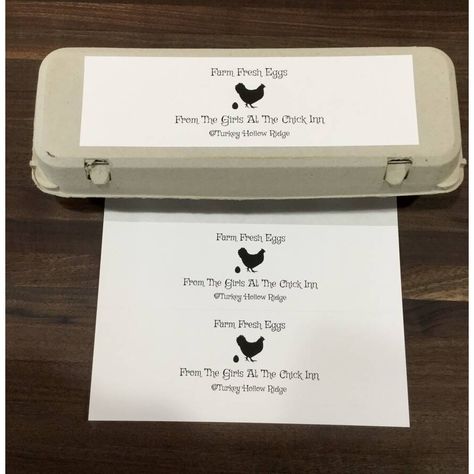 Raising chickens and want to share the eggs with family and friends. I wanted to put labels on the egg cartons so came up with this design. Excited to find the perfect label to use. Egg Carton Labels Printable Free, Egg Carton Labels, Label Ideas, Egg Cartons, Egg Box, Drink Labels, Farm Fresh Eggs, Buffalo Chicken Dip, Free Labels