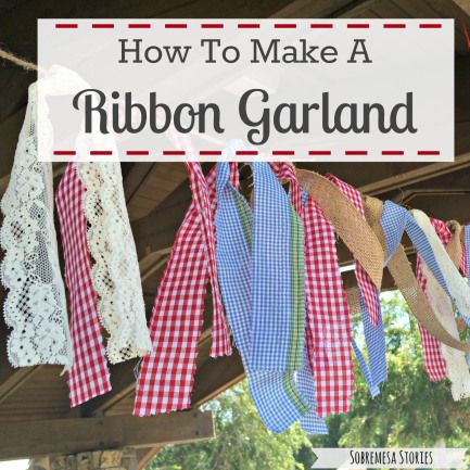 Simple Ribbon Garland, Fabric Banner Diy, Fabric Strip Garland, Rag Curtains, Diy Streamers, Diy Tassel Garland, How To Make Garland, Cedar Hill Farmhouse, Garland Ideas