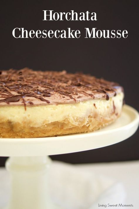 Horchata Recipe Mexican, Cheesecake Mousse Recipe, Mousse Cheesecake, Horchata Recipe, Banana Pancakes Recipe, Cheesecake Mousse, Nice Recipes, Types Of Desserts, Mousse Recipes