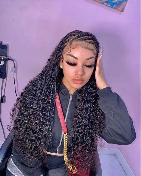 Braided Rose Hairstyle, Rose Hairstyle, Black Hair Protective Styles, Wavy Lace Front Wigs, Water Wave Lace Front Wig, Big Box Braids Hairstyles, Birthday Hairstyles, Quick Weave Hairstyles, Box Braids Hairstyles For Black Women