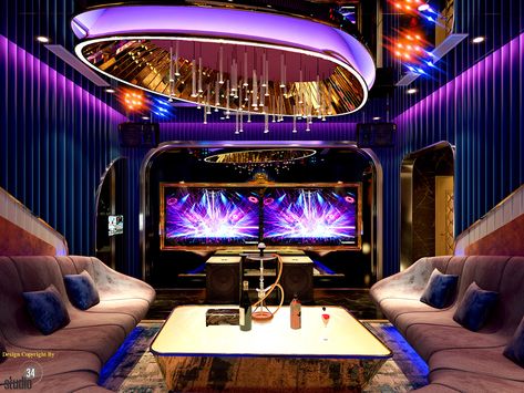 Luxury Ktv Room on Behance Nightclub Vip Room, Luxury Karaoke Room, Karaoke Room Design Interiors, Vip Room Club, Mini Cinema Room, Vip Room Design, Karaoke Room Design, Sport Bar Design, Rooftop Restaurant Design