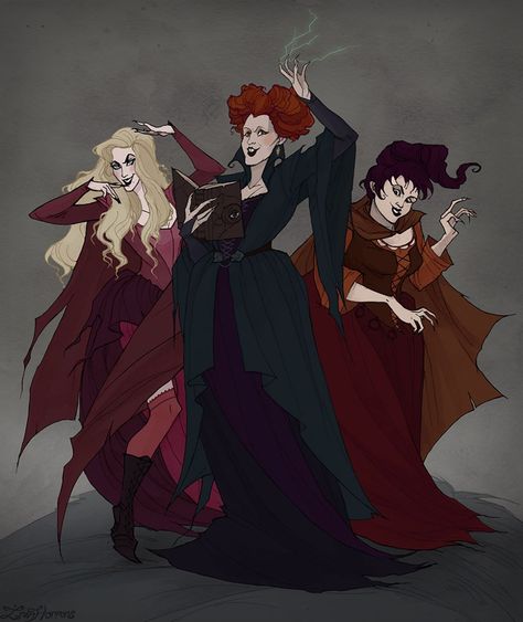 Hocus Pocus✨ Finally find some time to make Sanderson Sisters! I'm so excited about October and Drawloween, are you ready for the spooky season?💀 Disfraces Ideas, Hermanas Sanderson, Hocus Pocus Movie, The Sanderson Sisters, Hocus Pocus Witches, Sanderson Sisters Hocus Pocus, Witch Makeup, Sisters Art, Fashion Drawings