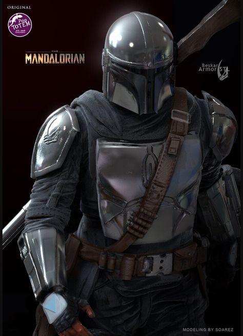 ArtStation - THE MANDALORIAN BESKAR ARMOR, Soarez Beskar Armor, Mandalorian Armor, The Mandalorian, 3d Print, Star Wars, Fictional Characters