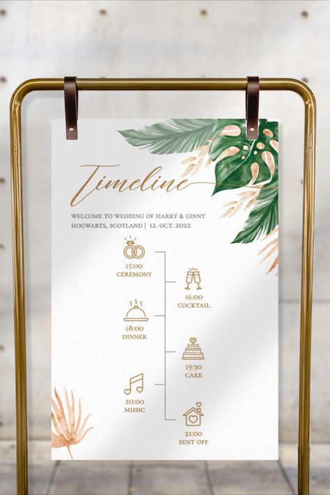 Welcome to Card by Ash! Every product is designed with 100% effort & love❤ Wedding Timeline Sign, Wedding Program Sign, Tropical Destination Wedding, Harry And Ginny, Wedding Tropical, Wedding Ceremony Programs, Ceremony Programs, Tropical Destinations, Hawaiian Wedding