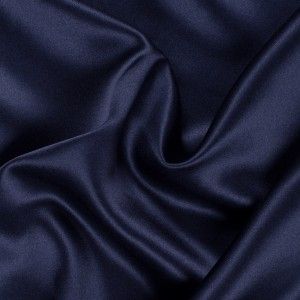 Navy Silk Crepe Back Satin Kids Robes, Silk Satin Fabric, Silk Fabrics, Bridal Fabric, Mood Fabrics, Mia 3, Floral Robes, Navy Blue Fabric, Navy Fabric