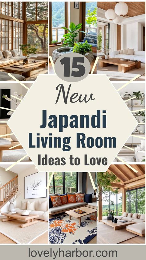 15 New Japandi Living Room Ideas You’ll Love Japanese Living Room Ideas Small Spaces, Modern Japanese Interior Living Room, Japan Home Interior, Japandi Interiors Living Room, Japanese Living Room Ideas, Scandi Boho Living Room, Cozy Scandinavian Living Room, Korean Interior Design, Japandi Style Living Room