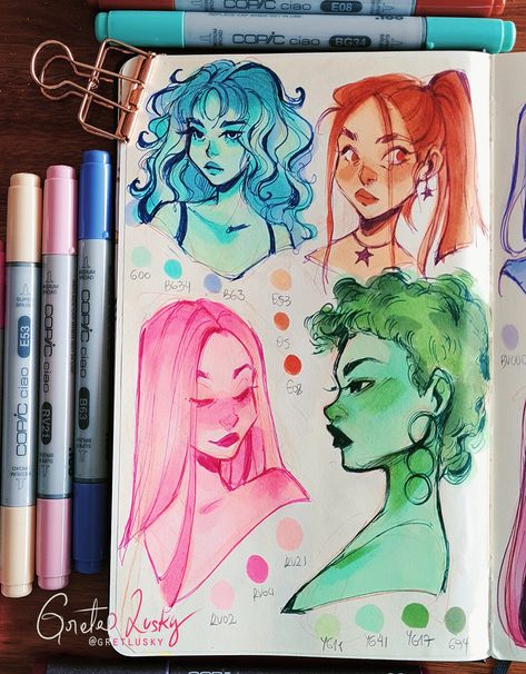 Some Drawings, Copic Marker Art, Sketchbook Art Journal, Arte Inspo, Arte Sketchbook, Dessin Adorable, Sketchbook Inspiration, Art Tutorials Drawing, Marker Art