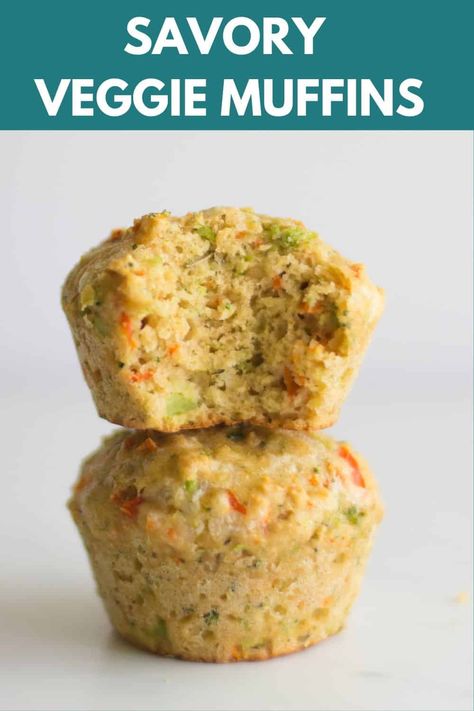 Loaded with veggies and packed with flavor these savory vegetable muffins with cheese are perfect for breakfast or school lunches. Hidden Veggie Muffins For Toddlers, Toddler Veggie Muffins, Breakfast Ideas For Babies, Veg Muffins, Lawson Food, Vegetable Cookies, Savoury Vegetable Muffins, Muffins With Oatmeal, Savory Breakfast Muffins