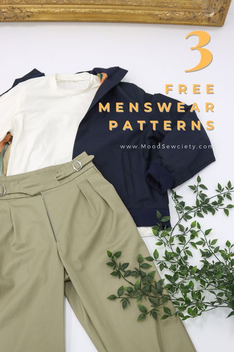 Free Men’s Sewing Patterns, Men's Sewing Patterns, Sewing Patterns Menswear, Free Pdf Sewing Patterns Men, Mens Clothing Sewing Patterns, Mens Pants Sewing Pattern Free, Mens Sewing Patterns Free, Sewing Ideas For Men, Men’s Clothes Sewing Patterns