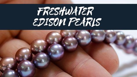 New Edison Pearls - On Sale Soon Tahitian Pearl Earrings, Akoya Pearl Earrings, Black Freshwater Pearls, Buy Pearls, Edison Pearls, Gem Show, Metallic Luster, Real Pearls, Keshi Pearls