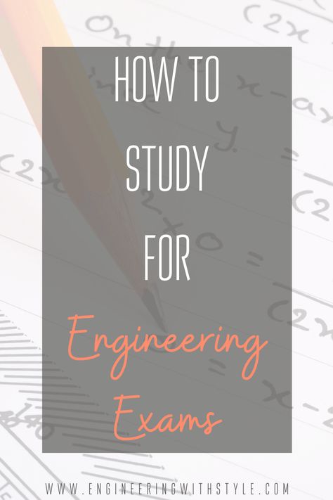 Study techniques can make the difference between passing and failing. Here are my favorite tips on how to best study for engineering exams. #engineering #STEM #studytips How To Study For Engineering, Engineering Study Tips, School Pov, Study Engineering, Graphing Calculators, Good Study Habits, Engineering Notes, College Student Hacks, College Success