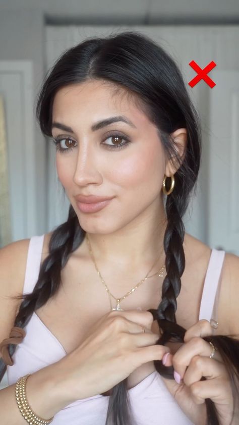 Maria Aiello | Curtain Bang Hack🔥 #curtainbangs #flatiron #hairhacks #hairstyles | Instagram College Hairstyles Easy, Easy Dutch Braid, Hairstyles Instagram, College Hairstyles, Two Braid Hairstyles, Hair Styels, Easy Hairstyles For Thick Hair, Easy Everyday Hairstyles, Hair Style Korea