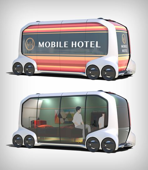 toyota_e_palette_alliance_06 Bus Design, Mobile Service, Future Transportation, Autonomous Vehicle, Foose, 3d Modelle, Futuristic City, Futuristic Cars, Yanko Design