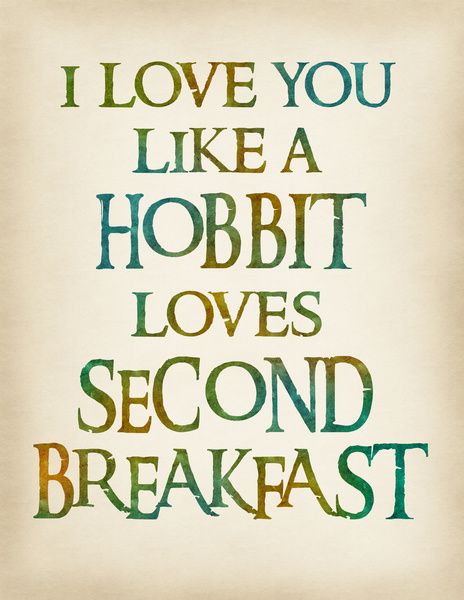 Breakfast Poster, Hobbit Party, Second Breakfast, Fellowship Of The Ring, Geek Life, Popular Quotes, Everything Is Awesome, Ipod Case, Nerd Geek