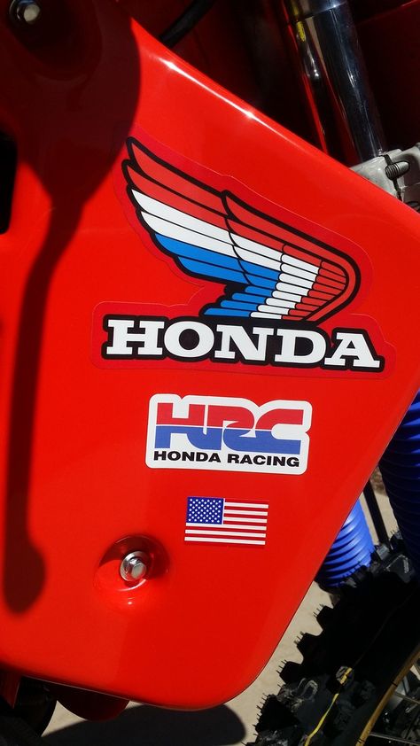 1986 Honda CR250R Ricky Johnson Replica Honda Navi, Classic Honda Motorcycles, Honda Dirt Bike, Honda Racing, Troy Lee Designs, Honda Bikes, Motos Honda, Vintage Motocross, Troy Lee