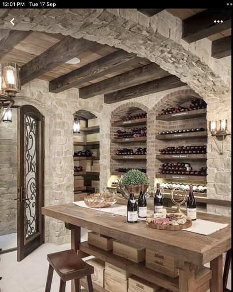 Winery Architecture, Wine Cellar Ideas, Wineries Architecture, Cellar Ideas, Mansion Living, Luxury Villa Design, British House, Wine Closet, Mediterranean Style House Plans