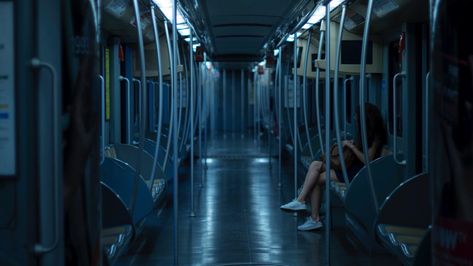 #isolation #photography #cinema #cinematography #train #ubahn #vsco #somewheremagazine #blue #alone #lonely Train Cinematography, Isolation In Photography, Fiona From Shameless, Photography Isolation, Isolation Photography, Castle On A Mountain, Project Themes, Ways To Say Goodbye, Daisy Aesthetic