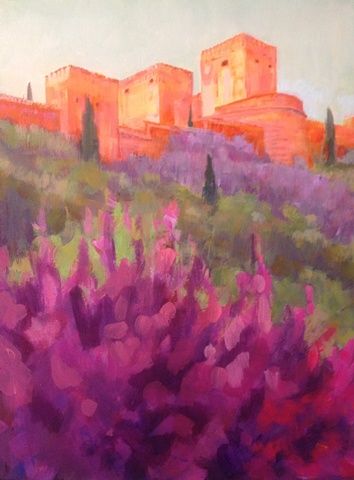 James C. Bongartz - artist / painter - The Alhambra, Granada, Spain Alhambra Granada, Sip N Paint, Granada Spain, Watercolor Paintings Easy, Easy Watercolor, Painting Art Projects, Mixed Media Artists, Artist Painting, Granada