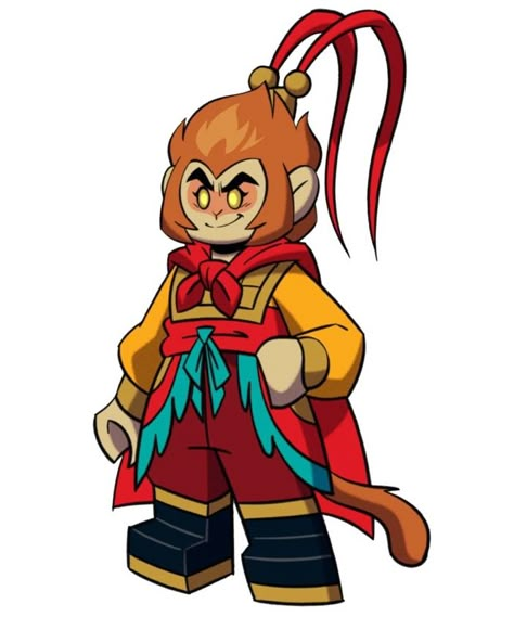 Monkey King Art Sun Wukong, Lmk Sun Wukong, Sheet Drawing, Macaque Lmk, Monkie King, Handsome Monkey King, Character Reference Sheet, Soldier 76, Lego Monkey