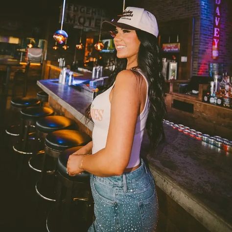 Brand new Whiskey Business Rodeo Club Vintage Trucker Hats are in with our new Fall collection! 🤎 These have a limited stock, go grab yours! #cowgirl #rodeo #nfr #western Caleigh Hardy, Trucker Hat Outfit, Vaquera Outfits, Whiskey Business, Tana Mongeau, Sunday Reset, Vintage Trucker Hat, Custom Trucker Hats, Hat Outfit