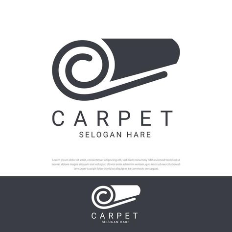 Best original logo design inspiration and concept for Carpet Carpet Graphic Design, Carpet Company Logo, Carpet Logo Design Ideas, Carpet Logo Design, Foodies Logo, Carpet Store Design, Jewelry Logo Inspiration, Tk Logo, Carpet Logo