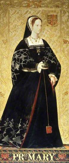 Mary Tudor  By Richard Burchett   Oil on panel, 1850’s Tudor Monarchs, Mary Tudor, Elizabeth Of York, Tudor England, Tudor Costumes, Historical Portraits, Tudor Fashion, Tudor Period, Henry Vii