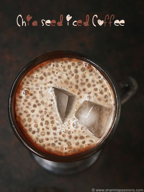 chia seed iced coffee recipe Coffee And Chia Seeds, Chia Coffee Recipe, Chia Seed Coffee, Chia Coffee, Low Carb Milk, Iced Coffee Recipe, Coffee Jelly, Cold Coffee Recipes, Easy Coffee Recipes