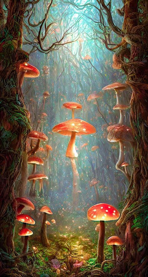 Mushroom Pictures Aesthetic, Mushroom Wallpaper Aesthetic Iphone, Mushroom Art Wallpaper, Mushrooms Aesthetic Wallpaper, Forest Fairy Wallpaper, Mushroom Iphone Wallpaper, Mushroom Wallpaper Aesthetic, Forest Iphone Wallpaper, Mystical Plants