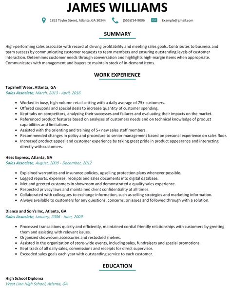 Retail Sales associate Resume Sample High Quality Retail Sales associate Resume Sample 5 Faqs Answered by Of 34 Luxury Retail Sales associate Resume Sample You Must Try Erstaunlich Retail Sales associate Resume Sample Best Store associate Resume Sample Samplebusinessresume Sales associate Level Resume Examples – Free to Try today Sales associate Resume  Example & Full Guide . Check more at https://howtobackup.net/retail-sales-associate-resume-sample/ Sales Associate Resume, Event Planner Resume, Retail Resume Examples, Human Resources Office, Retail Resume, Basic Resume Examples, Sales Resume Examples, Resume Summary Examples, Teaching Resume