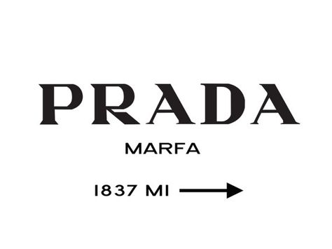 PRADA MARFA inspired poster 40x30 inches mult. by stylecorner, $100.00 Prada Poster, Gossip Girl Party, Prada Marfa, Logo Background, Room Posters, New Wall, Ipad Wallpaper, White Aesthetic, Modern Artwork