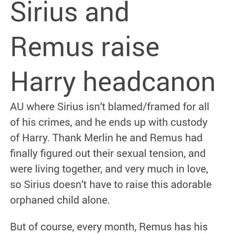 Wolfstar Raising Harry Headcanon, Wolf Star Raising Harry, Wolfstar Raises Harry, Jegulus Raising Harry Headcanons, Wolfstar Raising Harry Fanart, Wolfstar Raising Harry, Sirius And Remus, Wolfstar Stories, Wolf Star