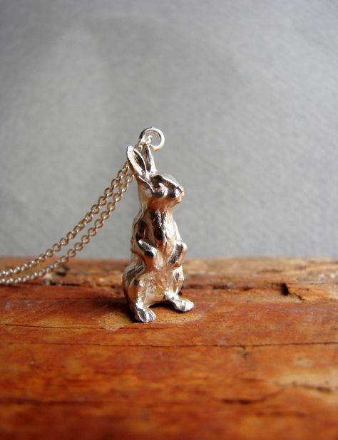 Bunny Pendant, Rabbit Necklace, Bunny Jewelry, Rabbit Jewelry, Bunny Necklace, Charm Necklace Silver, Sterling Necklaces, Kids Necklace, Animal Jewelry