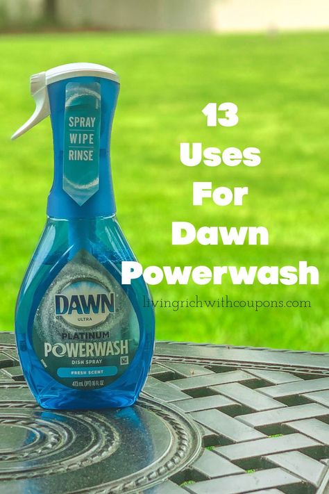 Uses For Dawn Powerwash, Dawn Power Wash Uses, Dawn Powerwash Uses, Diy Dawn Power Wash Spray, Dawn Cleaner, Dawn Power Wash, Dawn Powerwash, Tile Floor Cleaner, Living Rich