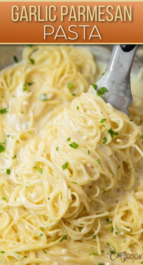 angel hair pasta in a creamy sauce Quick Meals No Meat, Quick And Easy Dinner Recipes Picky Eaters, Good Dinners For Picky Eaters, Food Recipes For Dinner Picky Eaters, Homemade Pasta Sides, Easy Pasta Supper Ideas, Yummy Dinners For Picky Eaters, 1 Serving Pasta Recipe, Italian Dinner Recipes Pasta