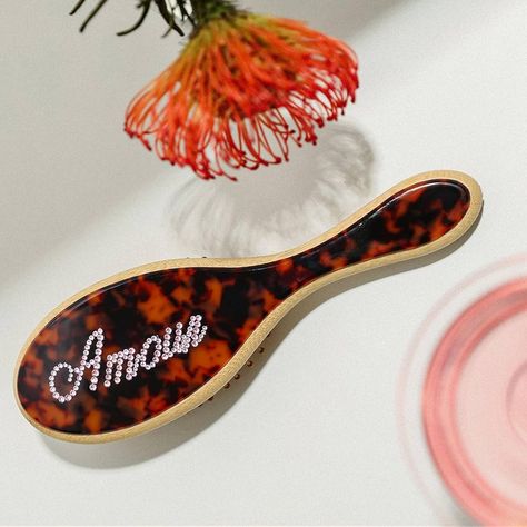 Amazon.com : Rhinestone Personalized Brushes Turtle Color Name Hair Brush Handmade Rhinestones Hairbrush | Natural Wooden Bamboo Brush Wide-Tooth, Ultra-Soft,Anti Static,Massage Scalp | Suit For All Hair Types : Beauty & Personal Care Bamboo Brush, Teased Hair, Hair Smooth, Gifts Personalized, Women Gifts, Grooming Tools, Beauty Lover, Smooth Hair, All Hair Types