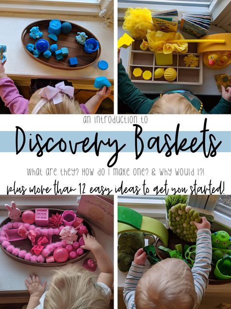 Sensory Basket, 7 Month Old Baby, Treasure Basket, Baby Play Activities, Montessori Toddler Activities, Baby Activities, Invitation To Play, Montessori Baby, Army Life