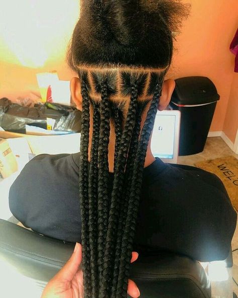 Knotless Box Braids Extra Long, Box Braids Extra Long, Medium Jumbo Knotless Box Braids, Knotless Box Braids Kids, Knotless Box Braids Jumbo, Knotless Box Braids Short, Knotless Box Braids Tutorial, Box Braids Medium Length, Knotless Box Braids Medium