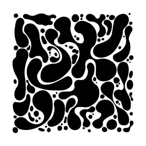 Squiggly Lines Pattern, Organic Graphic Design, Squiggly Lines, Decorative Fonts, Organic Patterns, Fotografi Digital, Black And White Artwork, Abstract Geometric Art, Organic Pattern