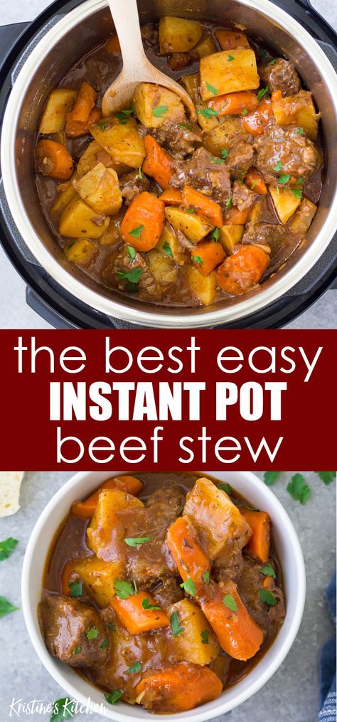 Beef Potatoes And Carrots, Instant Pot Beef Stew Recipe, Pressure Cooker Beef Stew, Pressure Cooker Beef, Instant Pot Stew, Instant Pot Beef Stew, Beef Potatoes, Easy Pressure Cooker Recipes, Easy Beef Stew