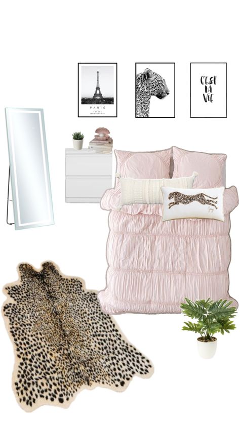 Bedroom Inspirations Funky, Hyper Feminine Aesthetic Room, Bedroom Ideas Trendy, Pink Designer Aesthetic Room, Chic Room Ideas, Pink Gold Room, Chic Room Aesthetic, Dior Room, Rich Girl Room Aesthetic