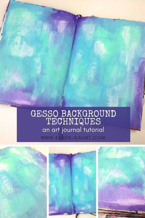 Gesso Art, Journal D'inspiration, Journal Background, Background Techniques, Kunstjournal Inspiration, Art Journal Backgrounds, Mixed Media Art Techniques, Journal Techniques, Art Journal Prompts