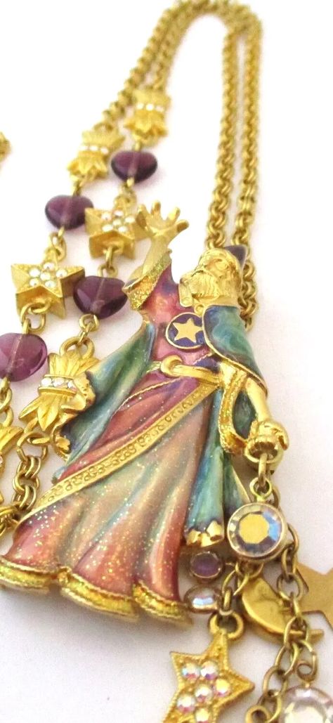 FABULOUS Kirks Folly Wizard Brooch & Necklace Set With Box 67 | eBay Wizard Jewelry, Kirks Folly, Antique Jewelry Necklace, Vintage Gifts Ideas, Vintage Inspired Outfits, Brooch Necklace, Vintage Love, Pretty Jewellery, Wonderful Things