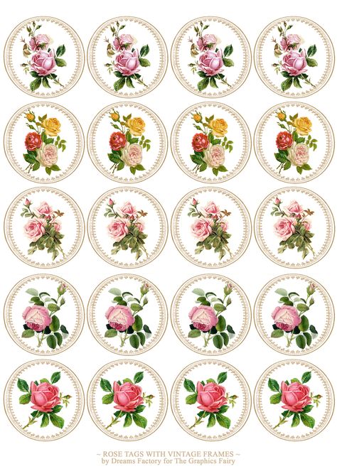 No Bake Salt Dough Ornaments! - The Graphics Fairy Salt Dough Decorations, Rose Salt, Shabby Chic Printables, Salt Dough Ornaments, Dough Ornaments, The Graphics Fairy, Pretty Printables, Free Vintage Printables, Flower Graphic Design