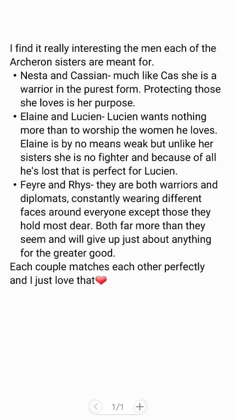 Archeron sisters and their mates. Nothing you say will convince me that Nesta and Cassian aren't mates... Nesta Archeron And Cassian, Nesta And Cassian Headcannons, Elain Archeron And Az, Rhysands Sister, Nesta X Cassian, Elain Archeron Lucien, Azriel As Your Mate, Cassian As Your Mate, Nesta And Cassian Funny
