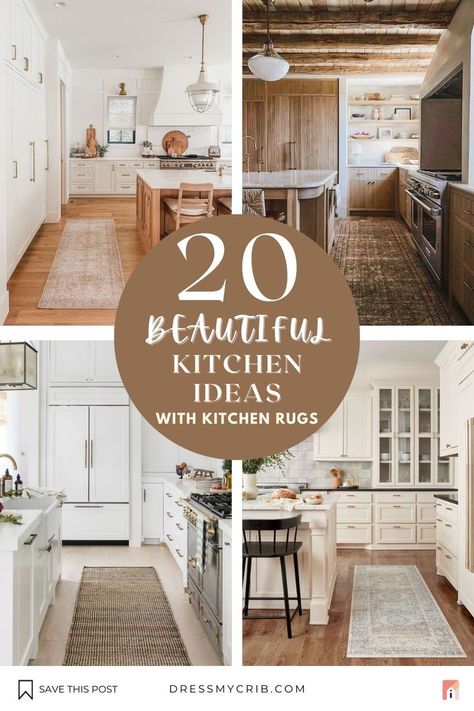 Explore 20 beautiful kitchen rug ideas for incorporating earth-toned neutrals into your kitchen decor. With cozy kitchen rugs and mats elevate kitchen rug ideas combo. Embrace the calm earth tones with these carefully curated aesthetic rugs. Suitable for coastal beach neutral living room, modern boho living room, mid century, scandinavian and japandi interiors. Find the best kitchen mats and rugs, neutral rugs, handtufted rugs by using our rug visualization function. Jute Rug Under Kitchen Island, Khaki And White Kitchen, Neutral Kitchen Design Ideas, Carpet In Kitchen Ideas, Large Area Rug In Kitchen, Rug Placement In Kitchen, Kitchen Rug Ideas Layout, Neutral Boho Kitchen, Modern Kitchen Runner Rug