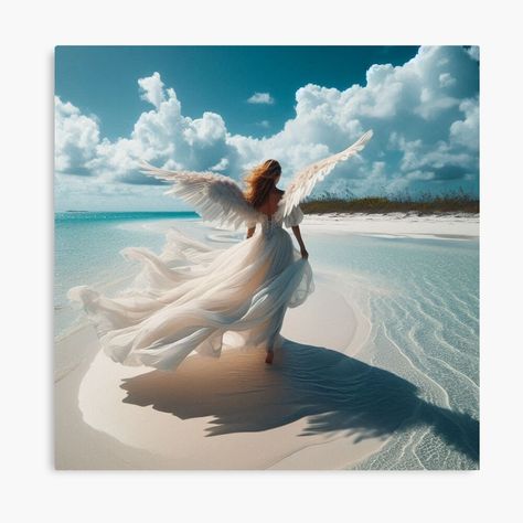 Angel by the ocean by Angelstkw | Redbubble By The Ocean, Angel Art, An Angel, By The Sea, The Ocean, The Sea, Angel, Quick Saves, Art