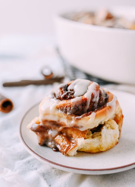 Fluffy Cinnamon Rolls: Softest Cinnamon Rolls Ever! | The Woks of Life Milk Bread Recipe, Fluffy Cinnamon Rolls, Wok Of Life, Cinnamon Roll Recipe, Woks Of Life, The Woks Of Life, Cake Rolls, Sweet Rolls, Roll Recipe