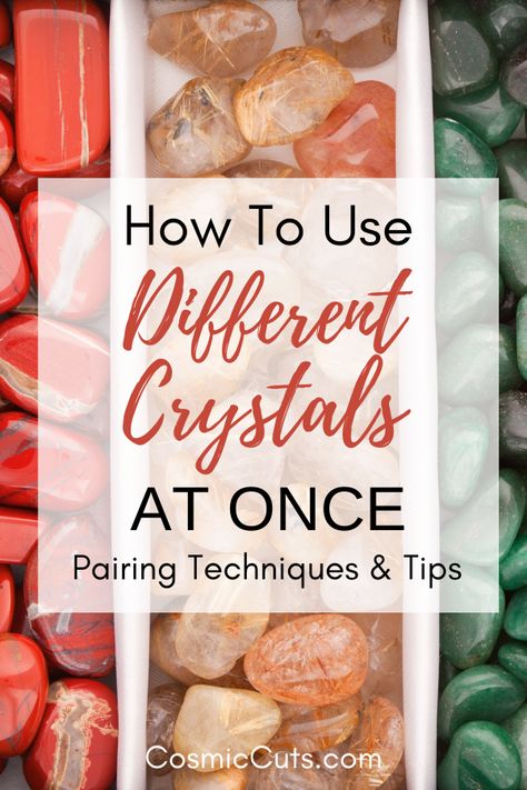 How to Use Different Crystals at Once: Pairing Techniques & Tips Pairing Crystals Together, Chalcedony Crystal Meaning, Crystal Combos, Crystal Pairings, Crystal Benefits, Spiritual Ideas, Different Crystals, Crystal Magick, Rock Tumbling